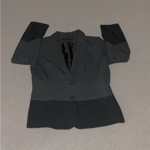 Josephine Chaus Washable Fully Lined Two Pocket Two Button Stripe & Solid Blazer - Picture 13 of 16
